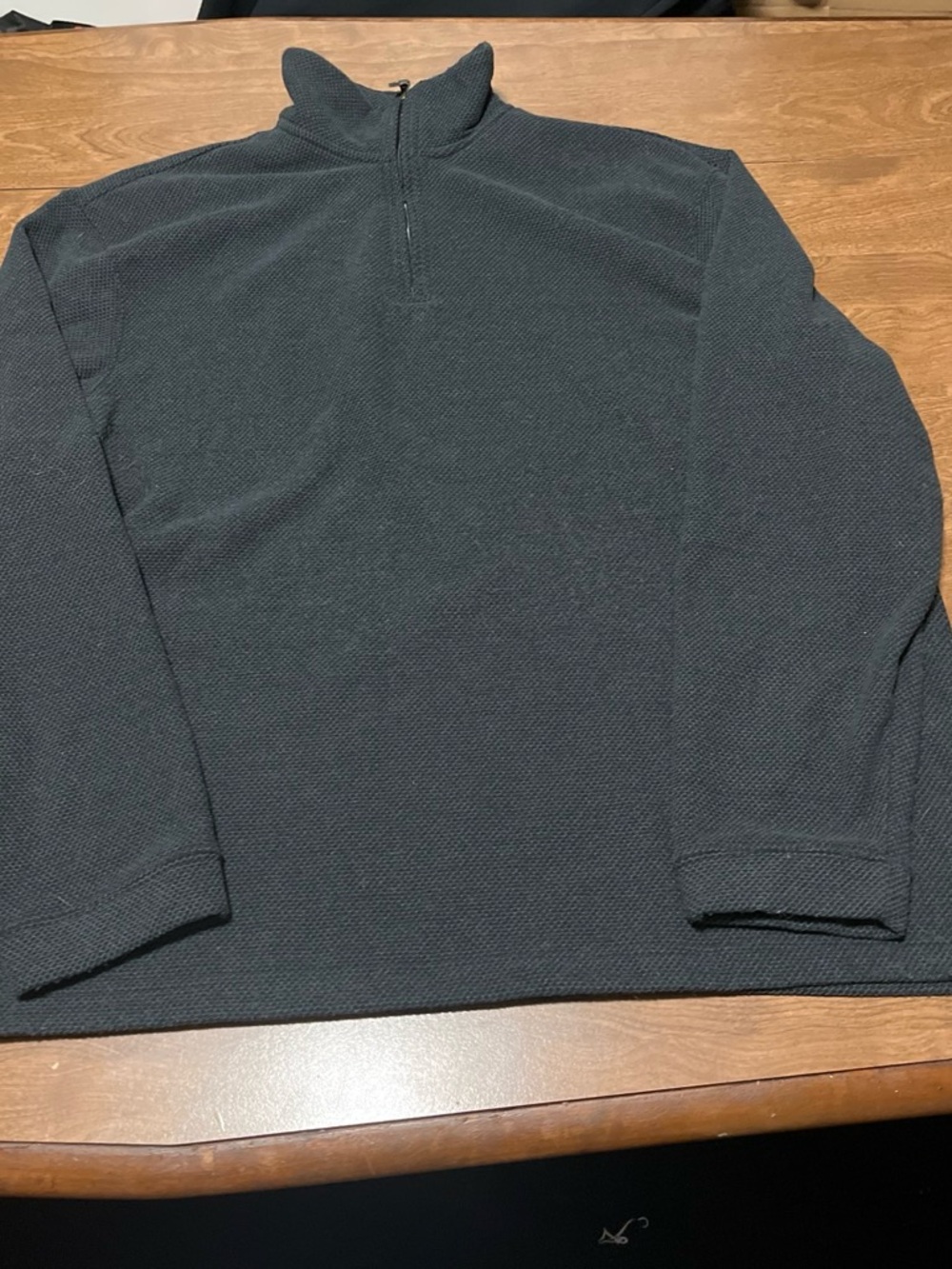 Haggar Dark Gray Quarter-Zip Sweatshirt